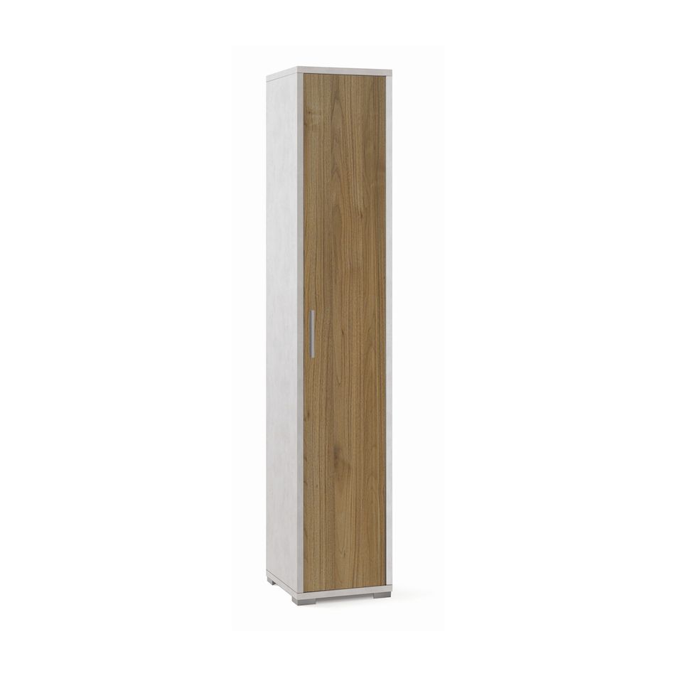 colonna-1-anta-39x41xh199cm-struttura-ossido-bianco-frontale-noce-stelvio
