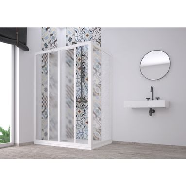 BOX DOCCIA ANGOLARE ACRIL 70/75X85/90XH190CM PVC