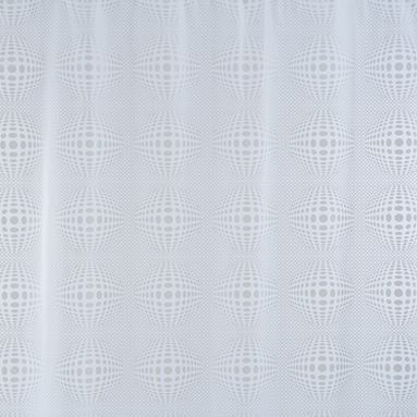 TENDA DOCCIA IN TESSUTO BIANCA 240X200