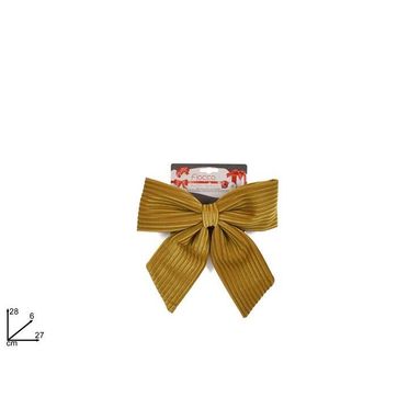 FIOCCO 28CM VELLUTO A RIGHE ORO.