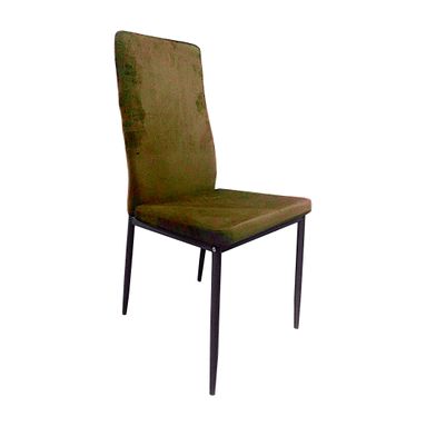 SEDIA VELIKA 44X48XH95CM MARRONE DORATO IN VELLUTO
