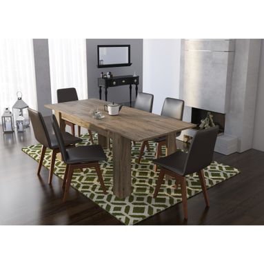 TAVOLO ALLUNGABILE 140/200X88XH78.5CM ROVERE CRUDO
