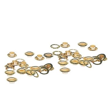 SET 20 ANELLI 10MM PER VELA OTTONATI