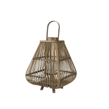 LANTERNA IN BAMBÙ D.29XH40CM BEIGE.