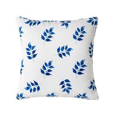 CUSCINO OPACA/NICE BLUE 45X45 CM BIANCO IN POLIEST