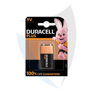 PILA TRANSISTOR 9V DURACELL PLUS +100
