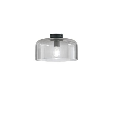 PLAFONIERA GIBUS 1XE27 D.30XH23CM FUME'.