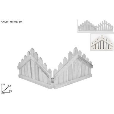STECCATO BIANCO 96X33CM IN LEGNO