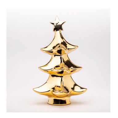 ALBERO CON STELLA 12X12XH21CM ORO