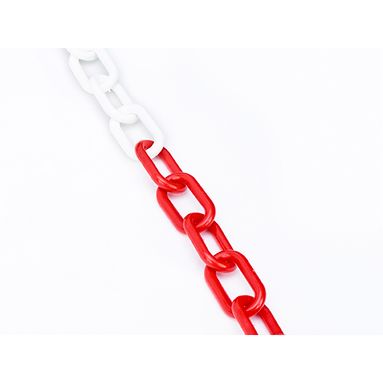 CATENA PLASTICA BIANCA ROSSA MM.8
