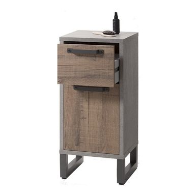 MOBILE BASSO LAFABRICA 40X35XH87CM CEMENTO / AGED