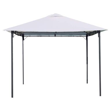 GAZEBO TALETE 3X3XH2,5M BEIGE CON STRUTTURA GRIGIA