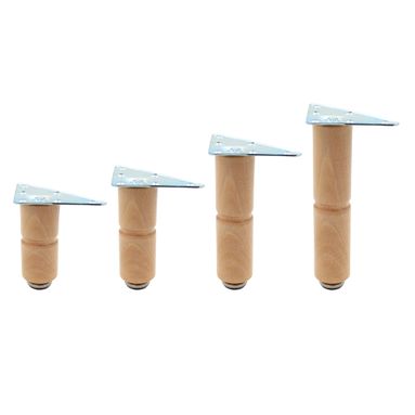 PIEDINO LEGNO NATURALE H15CM