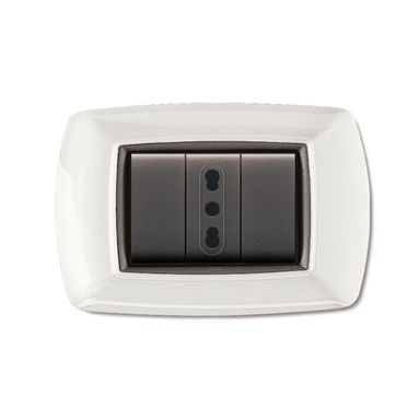 PLACCA MYLIFE 3 MODULI BIANCO