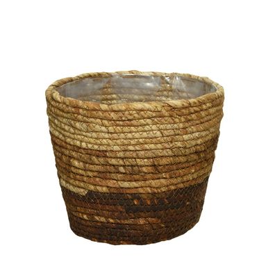 PORTAVASO IN MAIS INTRECCIATO D.14XH13CM.