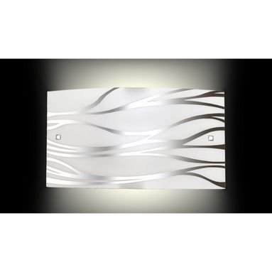 PLAFONIERA SONNY 2 LUCI E27 45X25XH8CM IN VETRO EF
