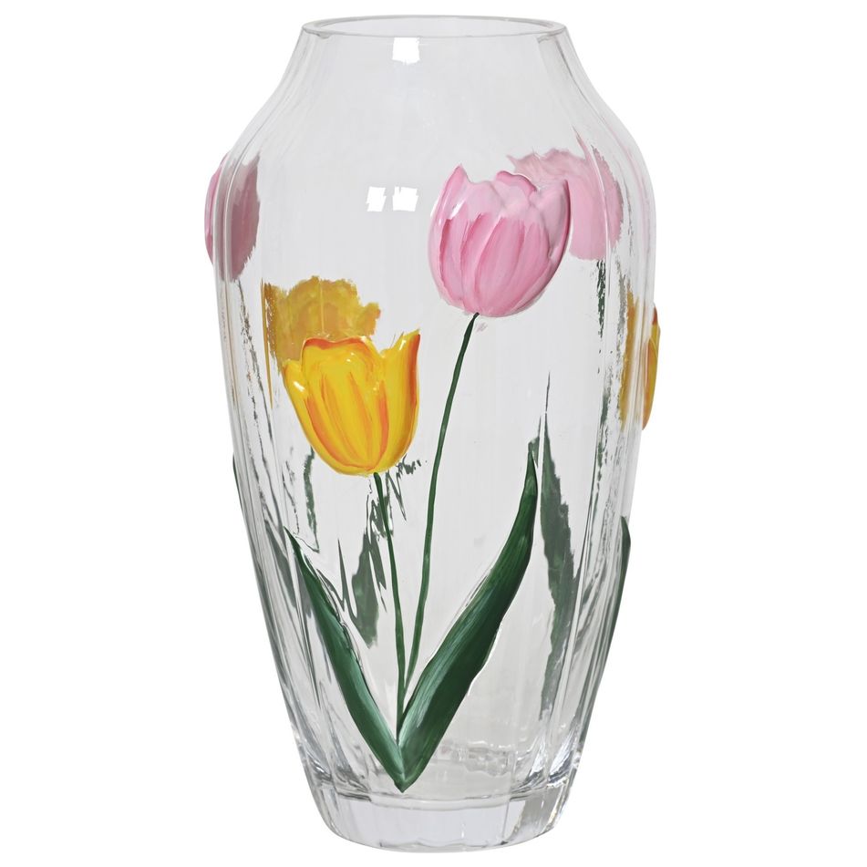 vaso-fiori-dipinti-d-dot-15xh28cm-in-vetro-trasparente
