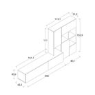 parete-attrezzata-parnaso-280x42xh153cm-bianca-lac