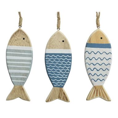 APPENDINO PESCE H10CM IN MDF COLORATO
