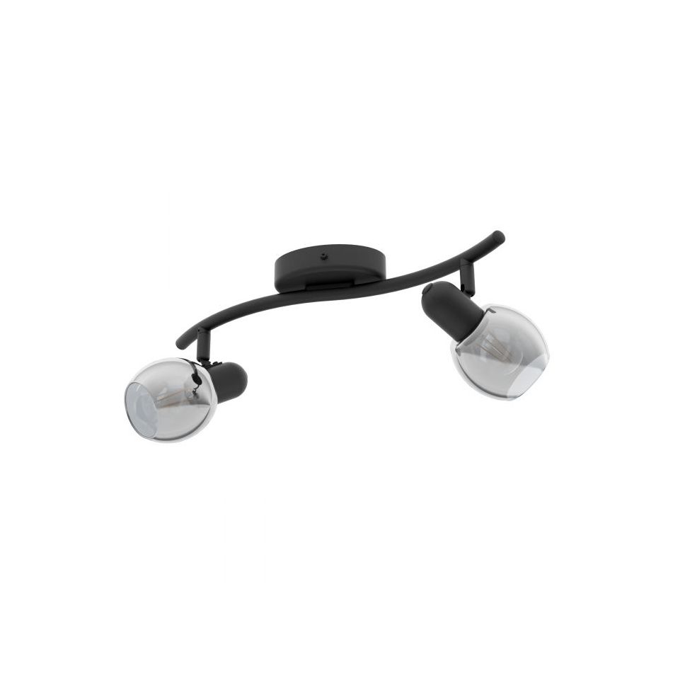 barra-2-spot-pollica-e14-37cm-nera