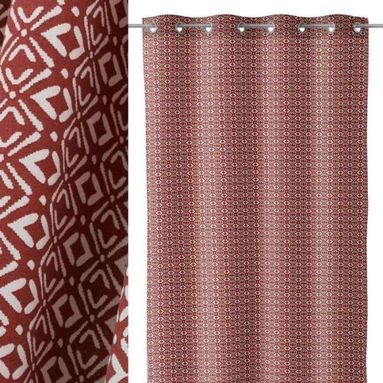 TENDA TRIB TERRACOTTA-BIANCO 140 X 260 CM
