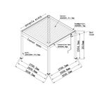 pergola-bioclimatica-autoportante-304x304xh250cm-bianco-ral-9016-in-alluminio