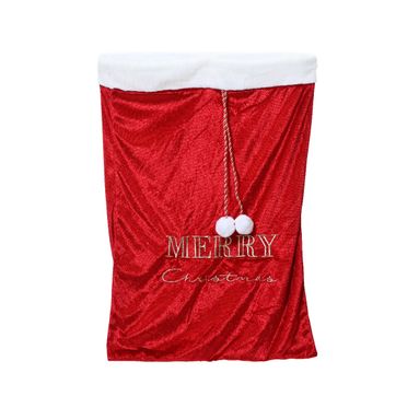 BORSA REGALO IN VELLUTO ROSSO CM.50X70 