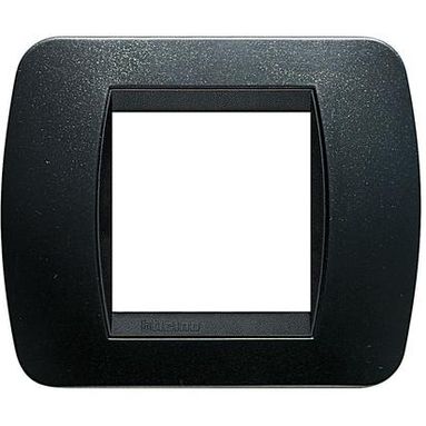 PLACCA LIVING INTERNATIONAL 2 POSTI ACCIAIO SCURO