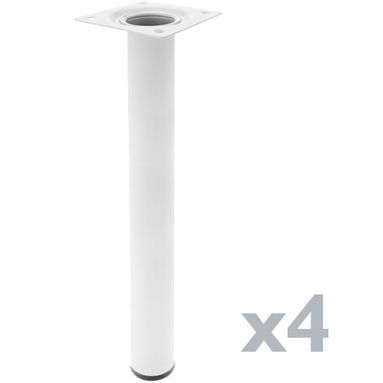 GAMBE TAVOLO BIANCO MM.60 PZ.4