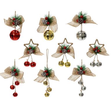 APPENDINO SONAGLI 12CM ROSSO / ORO / ARGENTO.