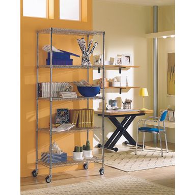 LIBRERIA LIGHT 5 RIPIANI 35X90XH177CM CROMATA