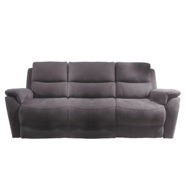 DIVANO RECLINER TWIN 3 POSTI CM.214X97X103H. COLORE GRAFITE SCURO