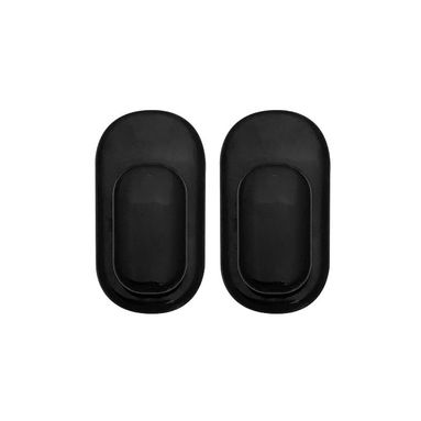 SET 2 GANCI IN PLASTICA 3X2XH6CM NERI