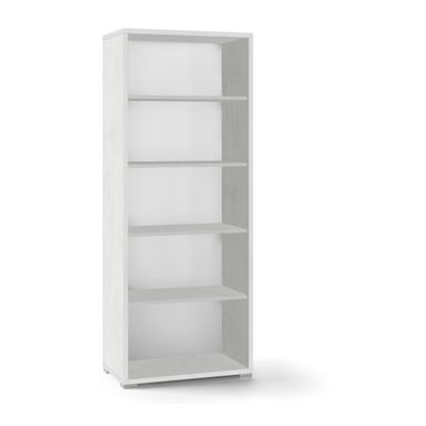 MOBILE A GIORNO 71X41XH182CM STRUTTURA OSSIDO BIANCO FRONTALE