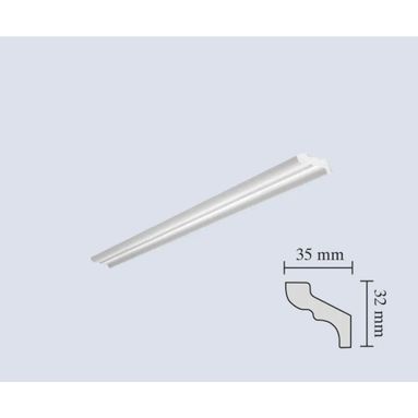 CORNICE F70 35X32X2000MM IN POLISTIROLO