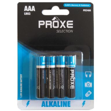 PILE MINISTILO AAA PROXE 1,5V LR03 4 PZ