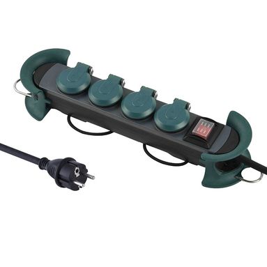 MULTIPRESA DA LAVORO CON 4 SCHUKO 16A IP44 APPENDI