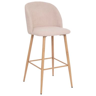 SGABELLO HEAVEN CM.48X56X106H. IN TESSUTO A COSTE DI COLORE BEIGE