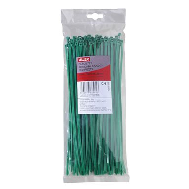 FASCETTE VERDI 100PZ MM.200X3.5