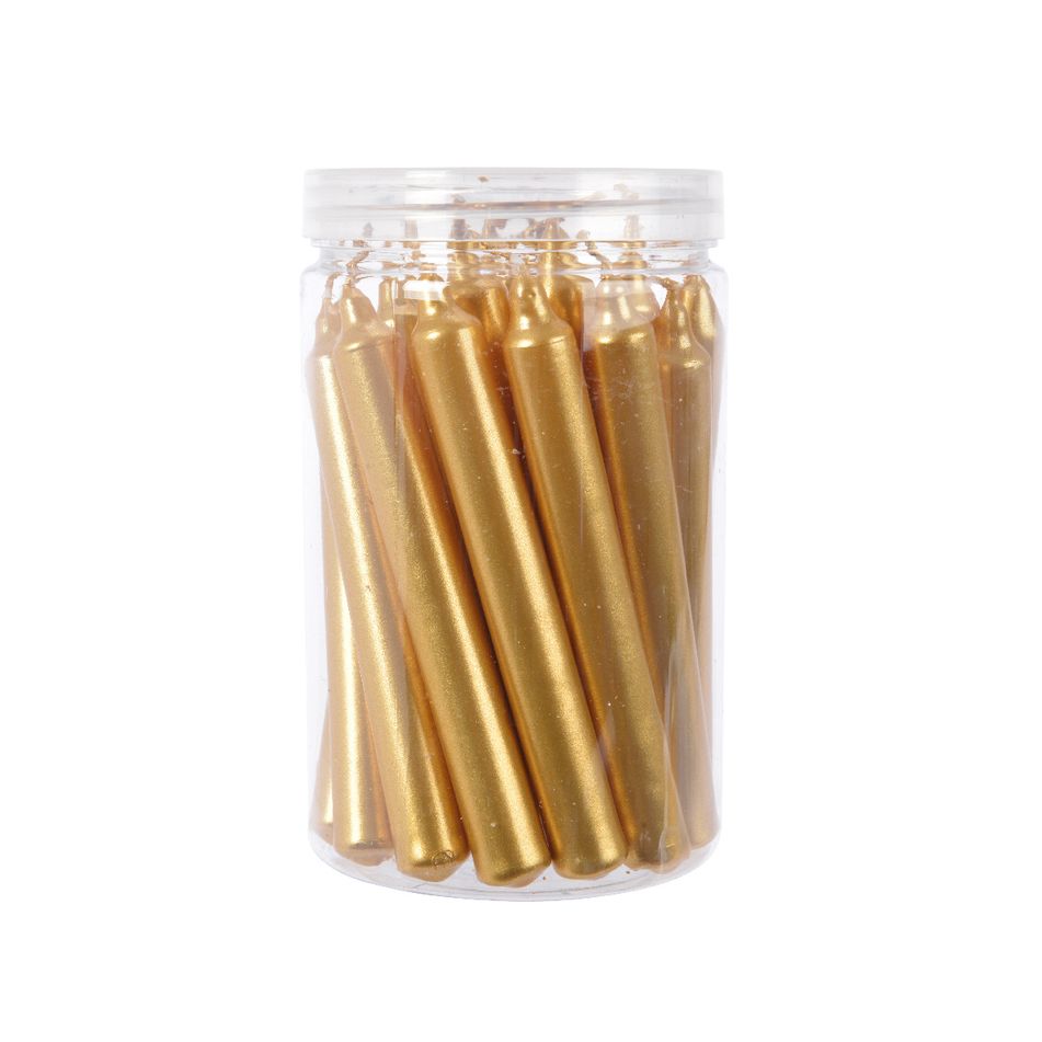 set-22-candele-11cm-oro
