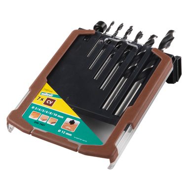 SVASATORE D.12MM + 6 PUNTE D.3/4/5/6/8/10MM LEGNO