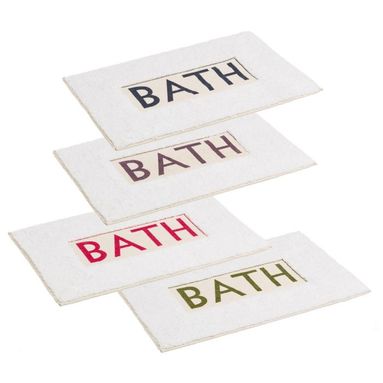 TAPPETO DA BAGNO "BATH" 100 % COTONE 60 X 40 CM