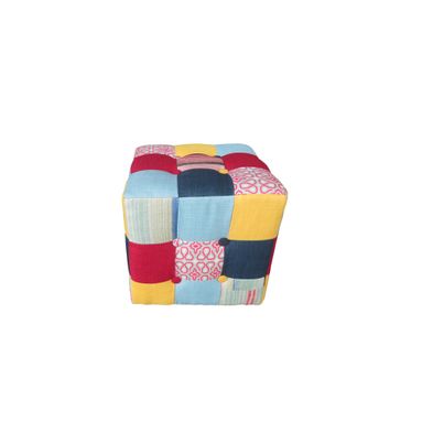 POUFF PATCHWORK 35X35XH35CM