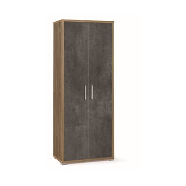 MOBILE 2 ANTE 71X41XH182CM STRUTTURA NOCE STELVIO FRONTALE OSSIDO NERO