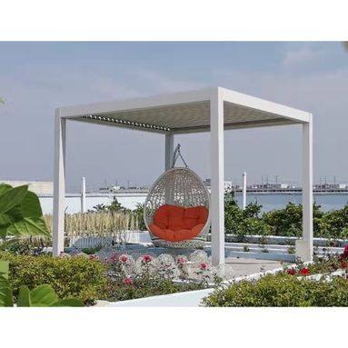 PERGOLA BIOCLIMATICA 400X400XH230CM BIANCA.
