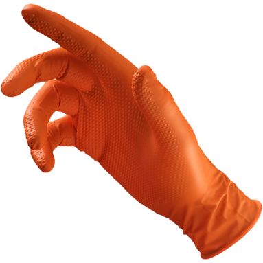 GUANTI GARAGE MONKEY 50PZ NITRILE ARANCIONI