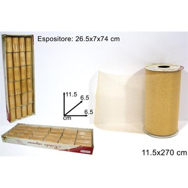 ROTOLO ORGANZA BEIGE11.5X270CM.