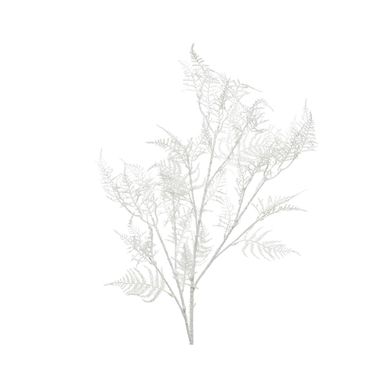 RAMOSCELLO ASPARAGO 100CM CON GLITTER BIANCO