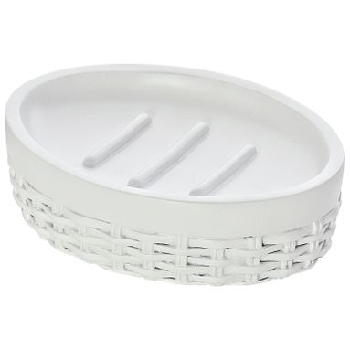 P/SAPONE IN POLIRESINA BIANCO SERIE CROSS