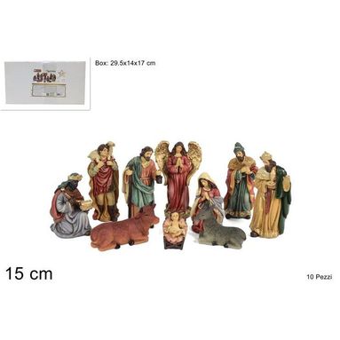 NATIVITA' TRADIZIONALE 15CM 10PZ